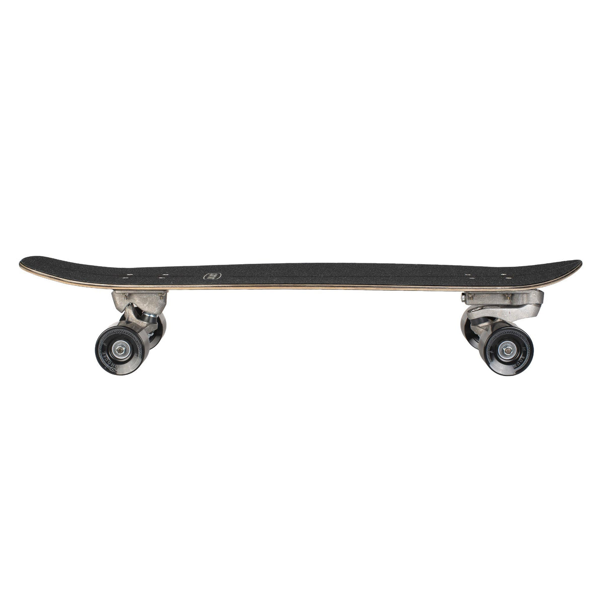 Carver Black Tip Carbon Fiber C7 im Profil mit vorderem Truck und Gelenkarm