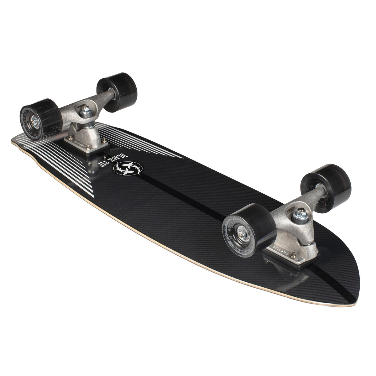 Carbonfasergewebe unter dem Deck des Carver Black Tip Carbon Fiber