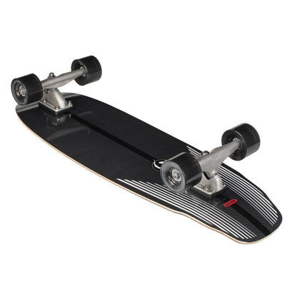 Detail der Carbon-Unterseite des Carver Black Tip Carbon Fiber CX