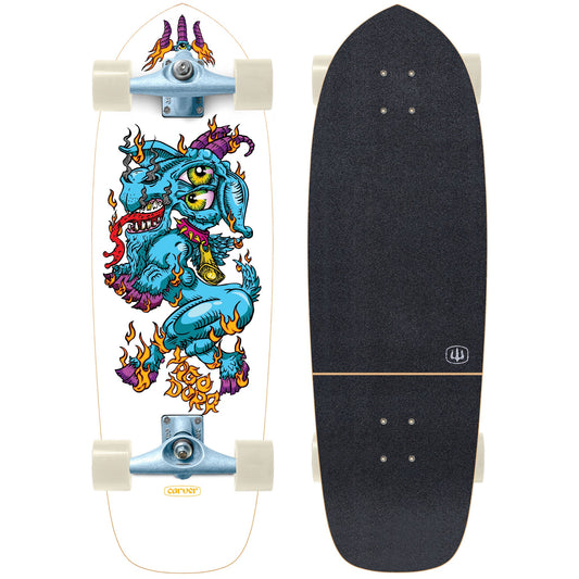Carver Yago Fire Goat 30,75 Zoll CX, Ober- und Unterseite des Decks