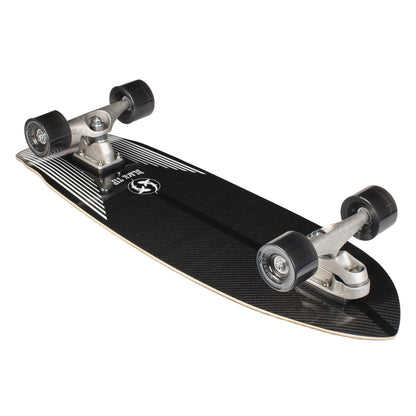 Unterseite aus Carbonfaser des Carver Black Tip Carbon Fiber C7