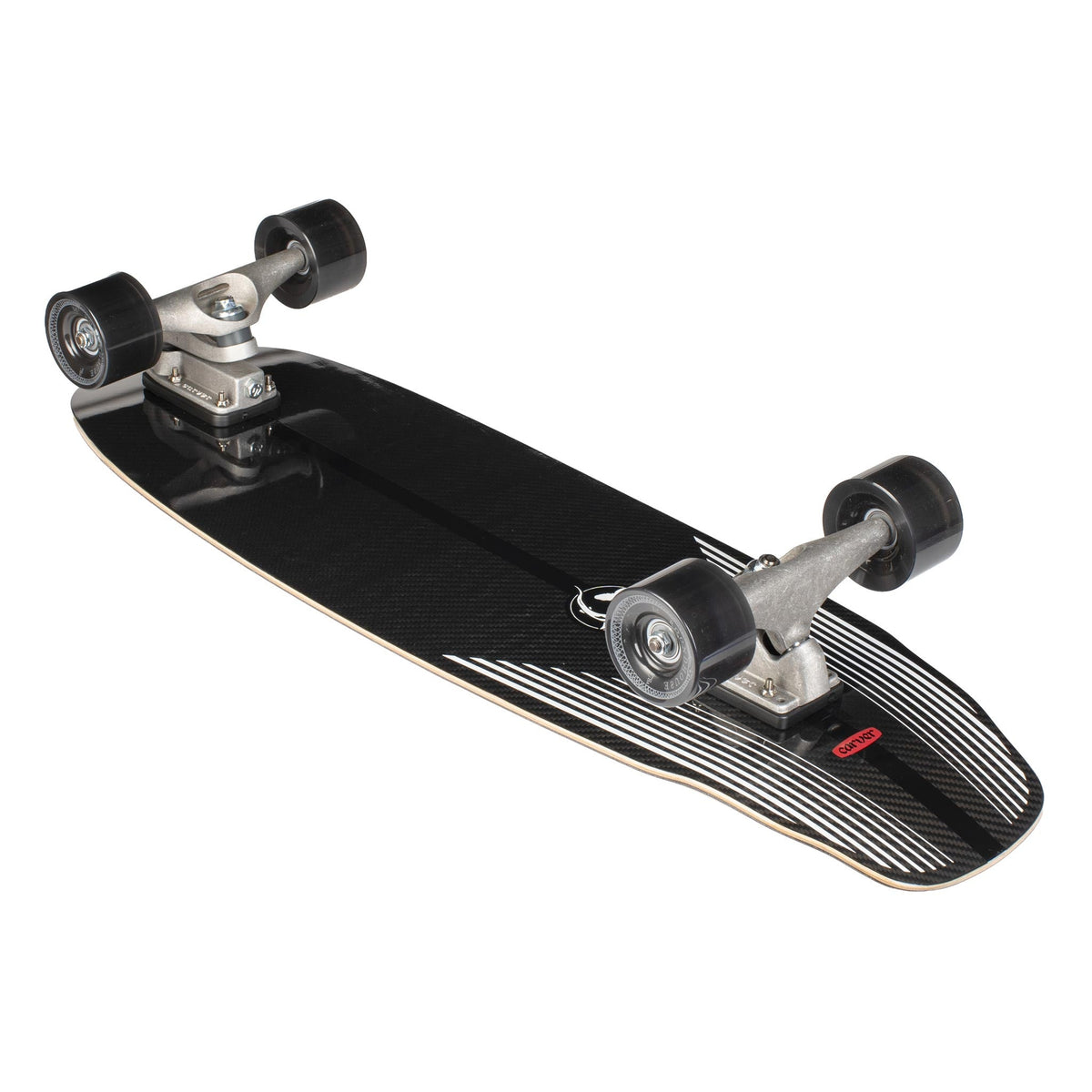Detail des Carbongewebes des Carver Black Tip Carbon Fiber C7