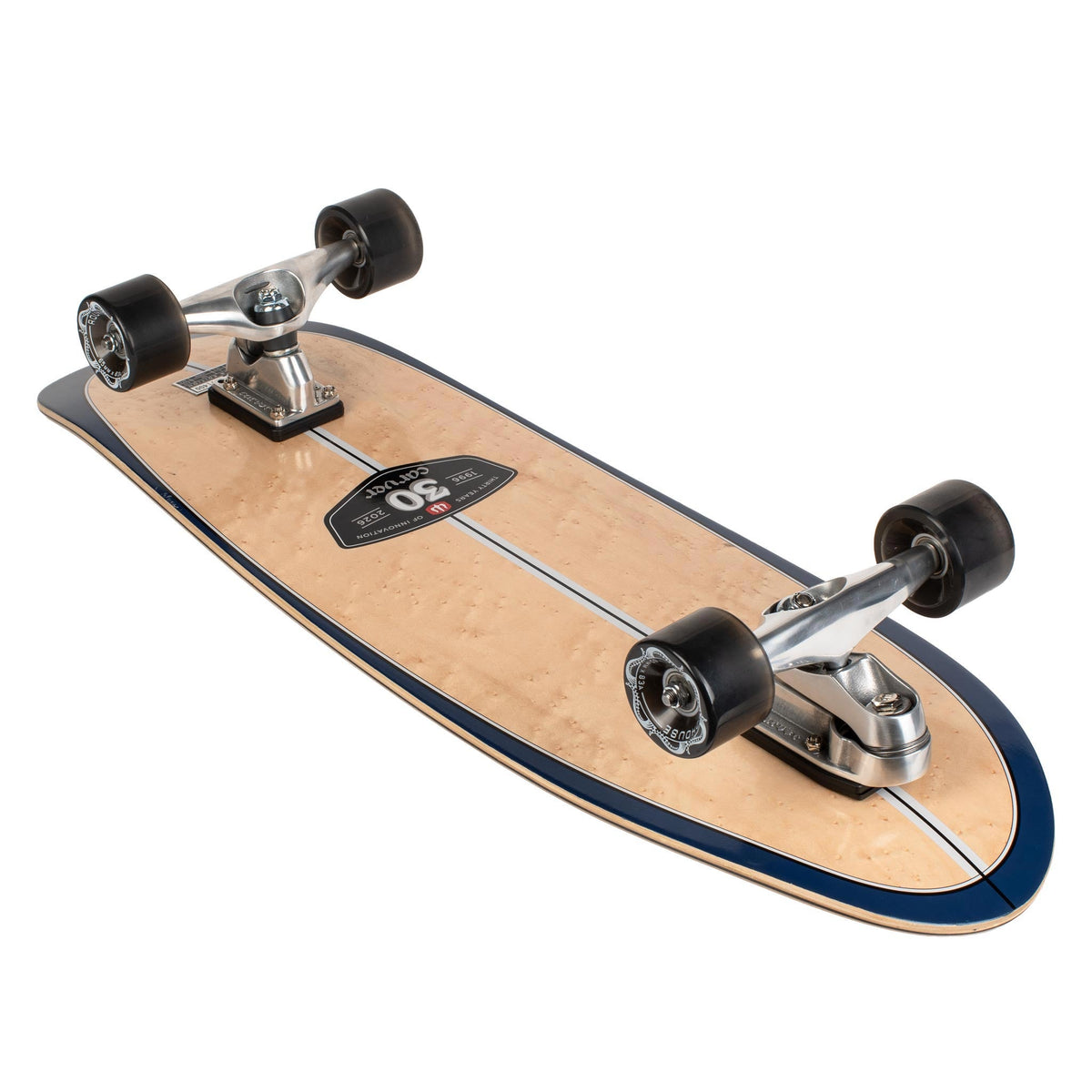 Vogelaugenahorn-Furnier unter dem Deck der Carver 30 Year Limited Edition