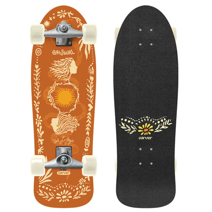 Complete surfskate Carver GRLSWIRL Val Laforge Sunflower