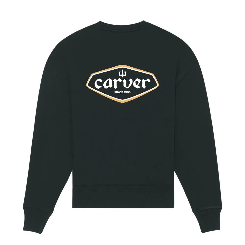 Sweatshirt Carver Crewneck 90's Logo Black - L