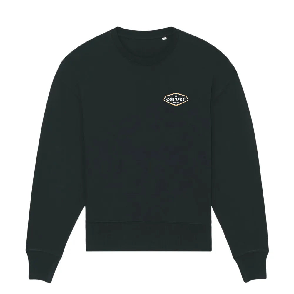 Sweatshirt Carver Crewneck 90's Logo Black - M