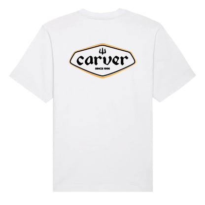 T-Shirt Carver 90's Logo White - L