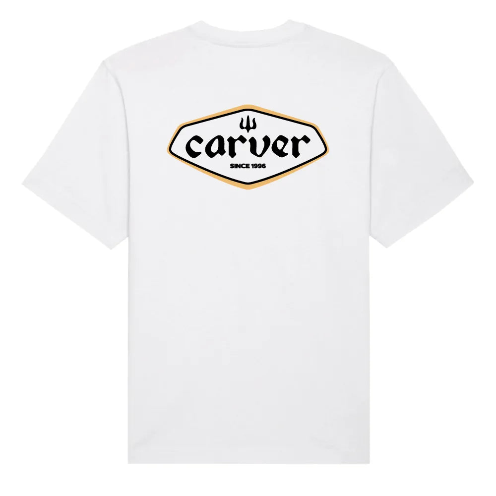 T-Shirt Carver 90's Logo White - L