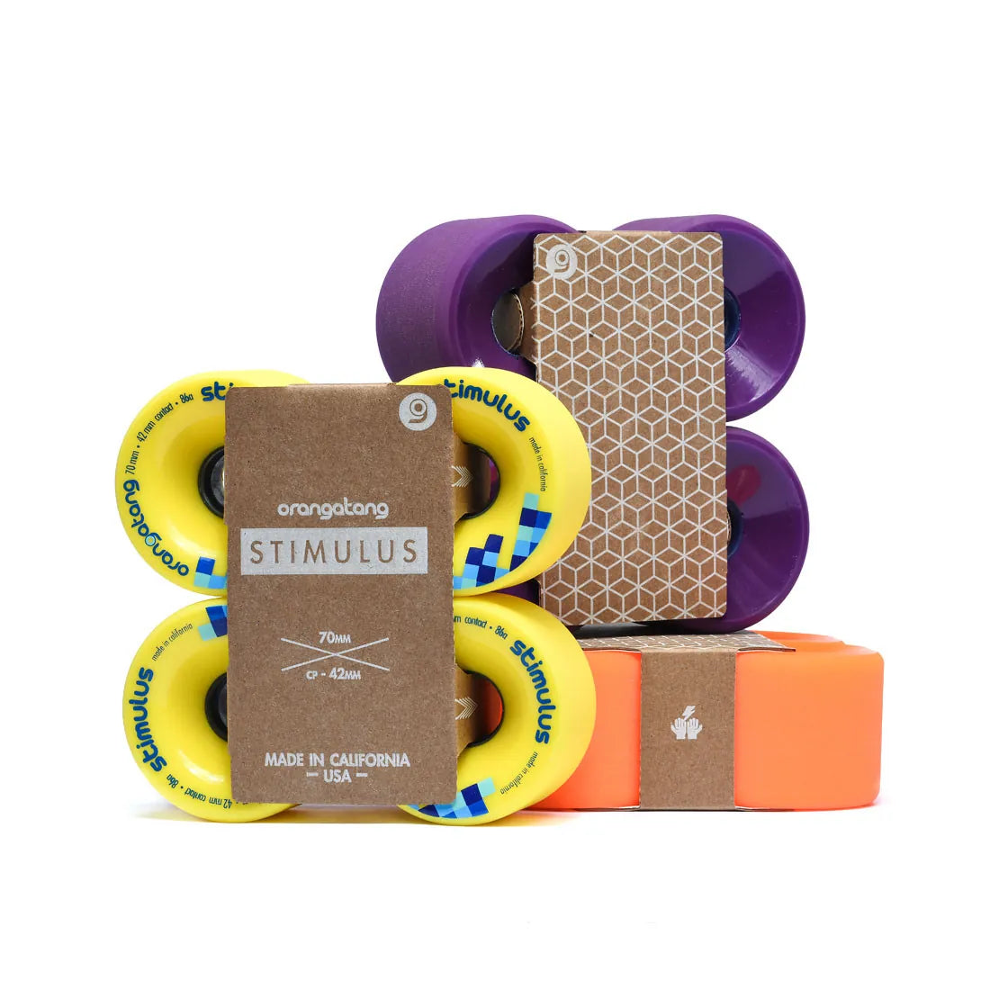Surfskate-Rollen Orangatang Stimulus - Purple