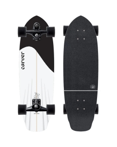 Surfskate CARVER BLACK TIP V2 Dura-Fusion laminate - C10