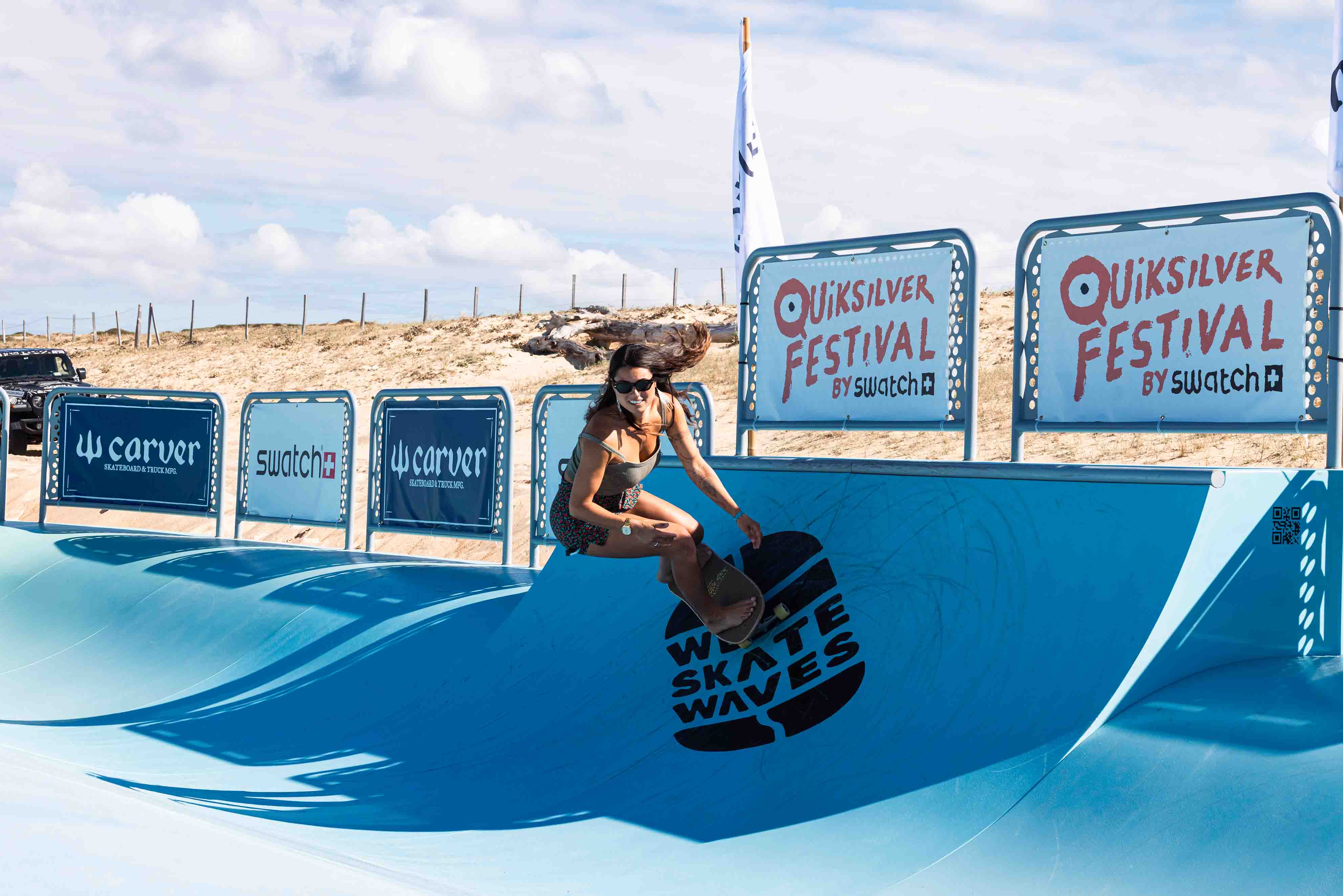Val Laforge surfskate à Hossegor