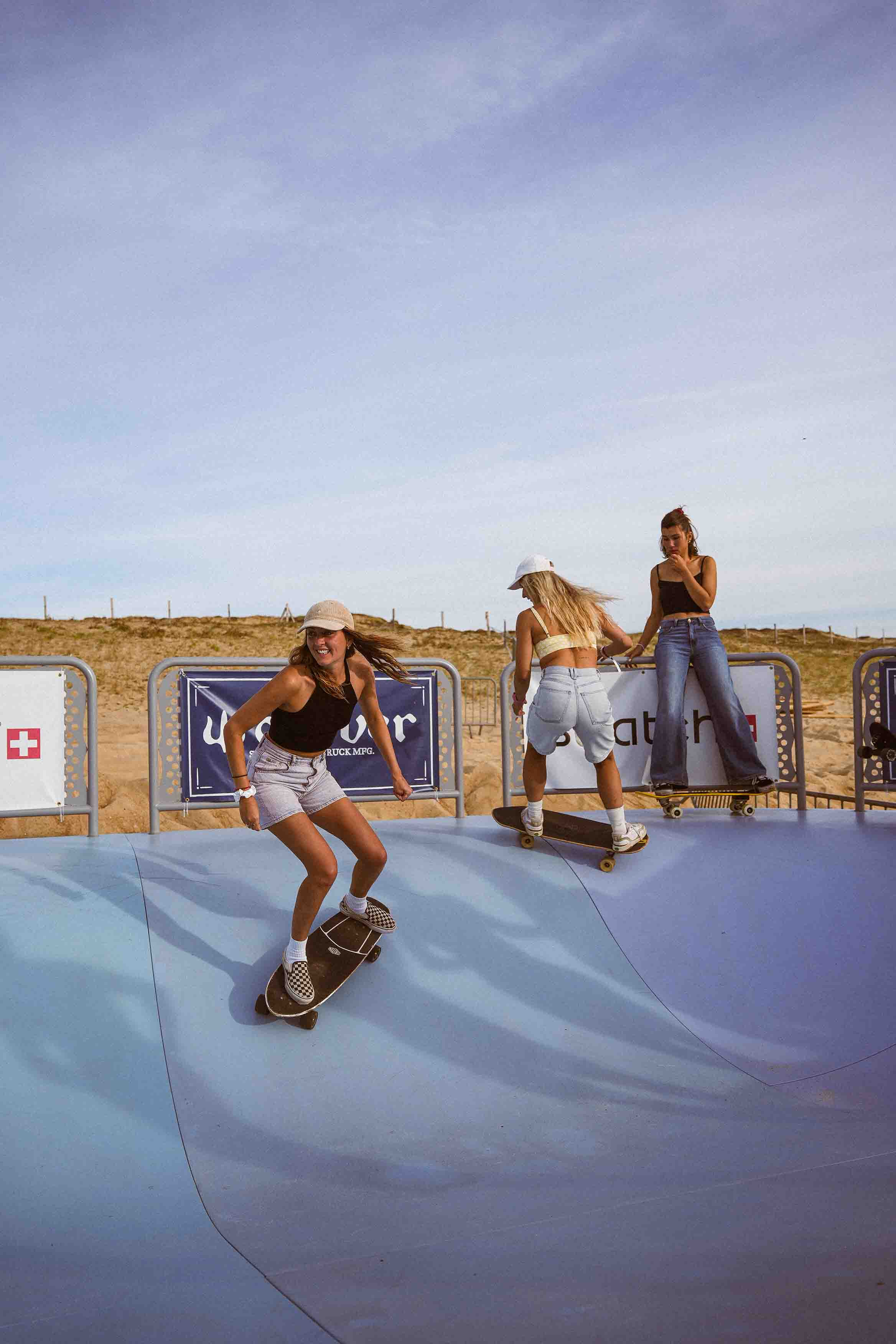 Sessions Carver sur la rampe à Hossegor